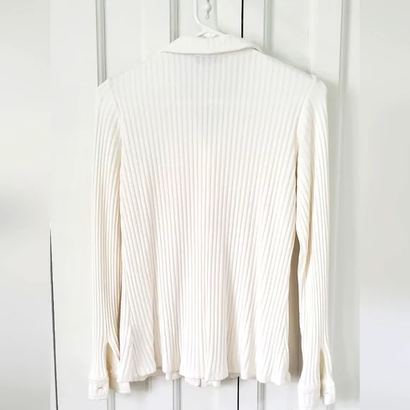 Liverpool knit cream long sleeve shirt. Medium - Picture 3 of 6